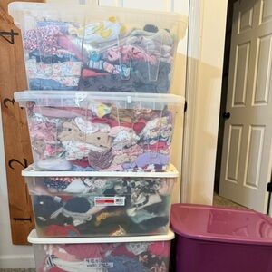 Carter's Clear and Purple Storage Bins